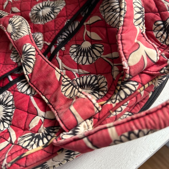 Vera Bradley Backpack With Matching Wallet Red and Black - Picture 10 of 15